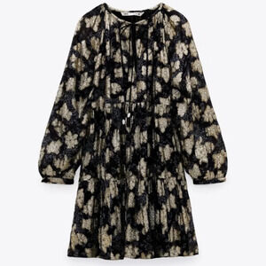 Zara Voluminous Printed Dress Size XL